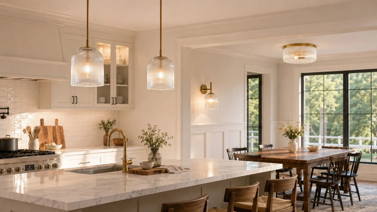 Brass & Glass Kitchen