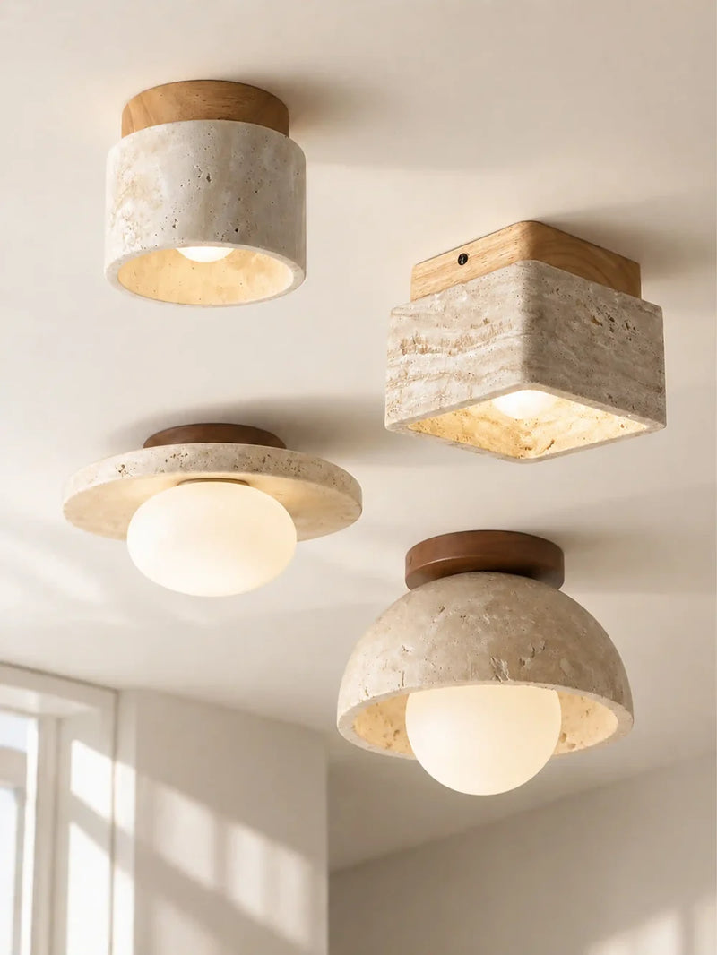 Travertine Ceiling Lights