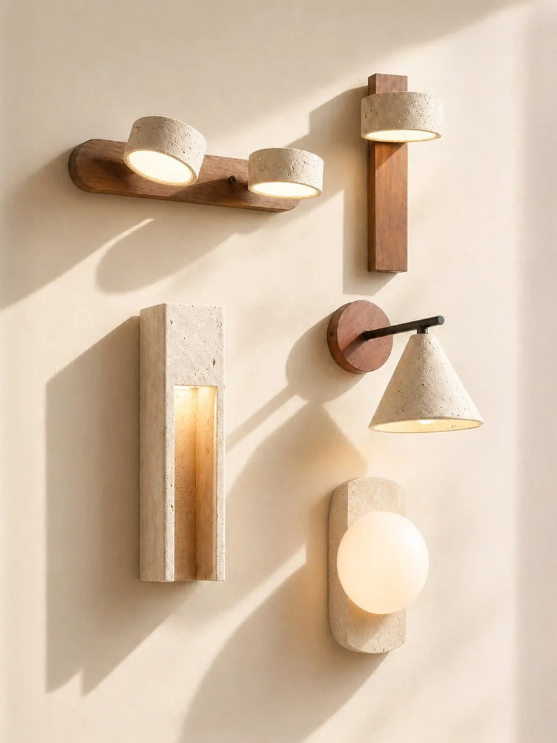 Travertine Wall Lights